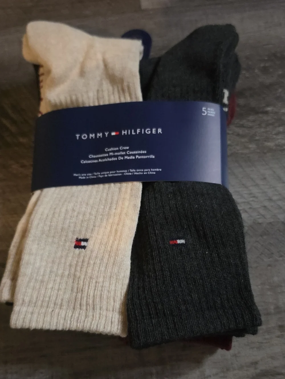Tommy Hilfiger Crew Socks Pack - 5 Pack Size 7-12